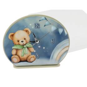 BOMBONIERA OROLOGIO ORSETTO COMPLETA DI CONFEZIONE