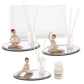 BOMBONIERA DIFFUSORE CON BALLERINA COMPLETA DI CONFEZIONE