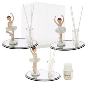 BOMBONIERA DIFFUSORE CON BALLERINA COMPLETA DI CONFEZIONE