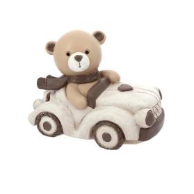 SALVADANAIO ORSETTO CON AUTO COMPLETO DI CONFEZIONE