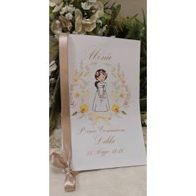 MENU' PRIMA COMUNIONE RAGAZZA