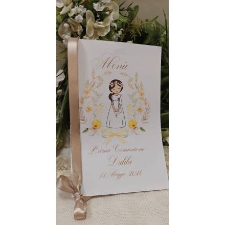 MENU' PRIMA COMUNIONE