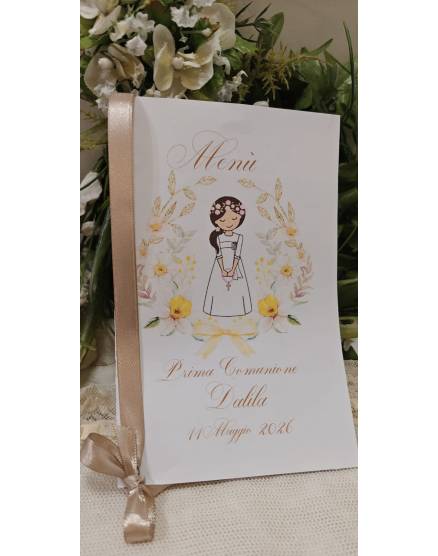 MENU' PRIMA COMUNIONE