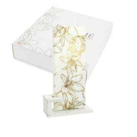 BOMBONIERA CANDELA PIATTA CON CONFETTI