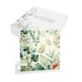 BOMBONIERA CANDELA PIATTA CON CONFETTI