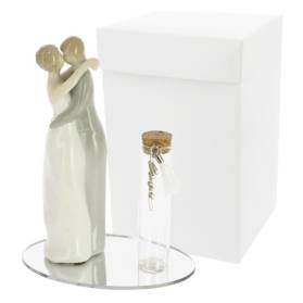 BOMBONIERA COPPIA BACIO CON CONFETTI