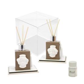 BOMBONIERA PROFUMATORE TESTA DI MORO CON CONFETTI