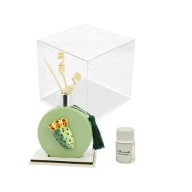 BOMBONIERA PROFUMATORE CON FICO D'INDIA CON CONFETTI