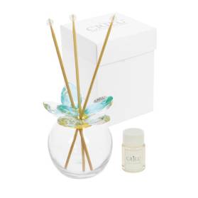 BOMBONIERA CRILU DIFFUSORE CON PETALI SWAROSKI CON CONFETTI