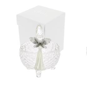 BOMBONIERA CRILU SCATOLINA VETRO CON CONFETTI