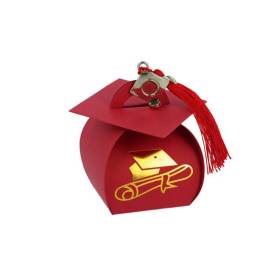 BORSETTA LAUREA CON CIONDOLO TOCCO E CONFETTI