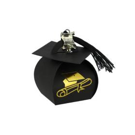 BORSETTA LAUREA CON CIONDOLO PERGAMENA E CONFETTI