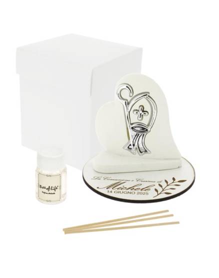 BOMBONIERA BATTESIMO DIFFUSORE ORSETTO CON CONFETTI