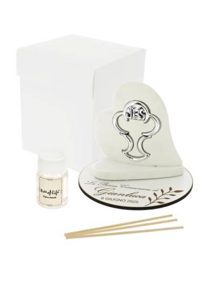 BOMBONIERA BATTESIMO DIFFUSORE ORSETTO CON CONFETTI