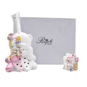 BOMBONIERA DIFFUSORE ORSETTO FASHION A LED CON CONFETTI