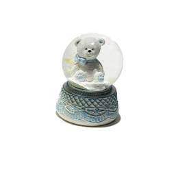 BOMBONIERA SFERA ORSETTO CON CONFETTI