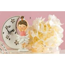 BOMBONIERA OROLOGIO CON BALLERINA COMPLETA DI CONFEZIONE