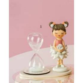 BOMBONIERA CLESSIDRA CON BALLERINA COMPLETA DI CONFEZIONE