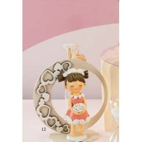 BOMBONIERA PROFUMATORE CON BIMBA COMPLETA DI CONFEZIONE