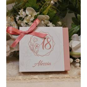 SCATOLINA 18 ANNI CON NOME E COMPLETA DI CONFETTI