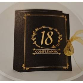 SCATOLINA 18 ANNI LIBRO CON NOME E COMPLETA DI CONFETTI