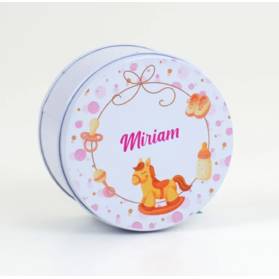 SCATOLINA NASCITA CON IL NOME IN ALLUMINIO