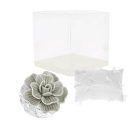 MAGNOLIA FIORE IN PORCELLANA CON CONFETTI