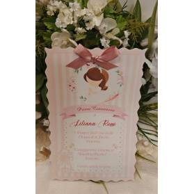 INVITO PRIMA COMUNIONE RAGAZZA