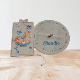 OROLOGIO BATTESIMO PERSONALIZZATO CON CONFETTI