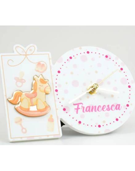 OROLOGIO BATTESIMO PERSONALIZZATO CON CONFETTI