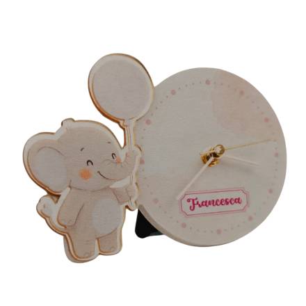 OROLOGIO BATTESIMO PERSONALIZZATO CON CONFETTI