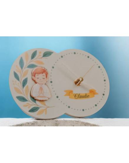 OROLOGIO BATTESIMO PERSONALIZZATO CON CONFETTI