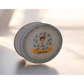 SCATOLINA PRIMA COMUNIONE CON IL NOME IN ALLUMINIO