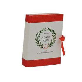 SCATOLINA LAUREA A LIBRO CON IL NOME E CONFETTI