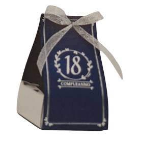 SCATOLINA 18 ANNI CON NOME E COMPLETA DI CONFETTI