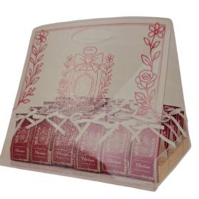 ESPOSITORE CON 24 SCATOLINA 18 ANNI CON NOME E CONFETTI