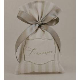 SACCHETTO PRIMA COMUNIONE E CRESIMA CON IL NOME E CONFETTI