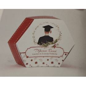 SCATOLINA LAUREA CON IL NOME E CONFETTI