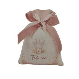 SACCHETTO NASCITA CON IL NOME E CONFETTI