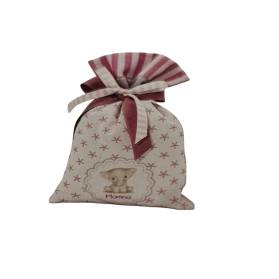 SACCHETTO NASCITA CON IL NOME E CONFETTI