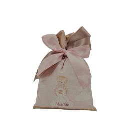 SACCHETTO NASCITA CON IL NOME E CONFETTI