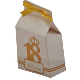 SCATOLINA 18 ANNI CON NOME E COMPLETA DI CONFETTI