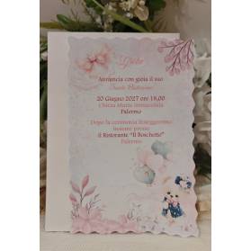 INVITO BATTESIMO BIMBA ORSETTA