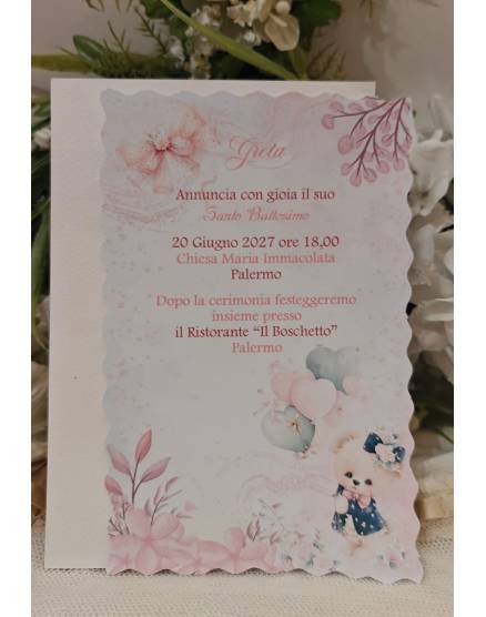 INVITO BATTESIMO BIMBA