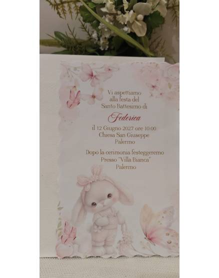 INVITO BATTESIMO BIMBA