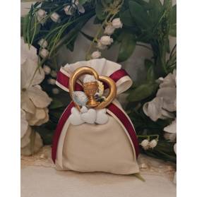 SACCHETTO COMUNIONE E CRESIMA CON CONFETTI