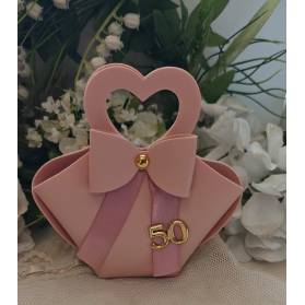 BORSETTA CON APPLICAZIONE 50 COMPLEANNO