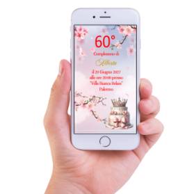 INVITO DIGITALE 60 ANNI DONNA