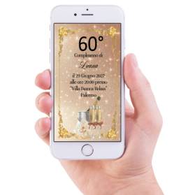 INVITO DIGITALE 60 ANNI DONNA
