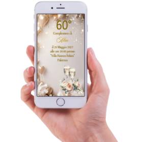 INVITO DIGITALE 60 ANNI DONNA